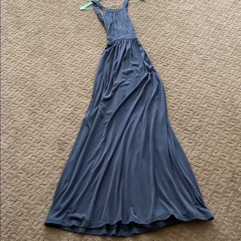 Gray long dress